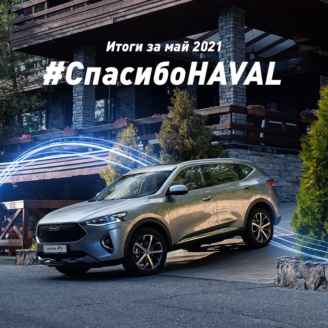 Продажи Haval в России продолжают показывать уверенный рост